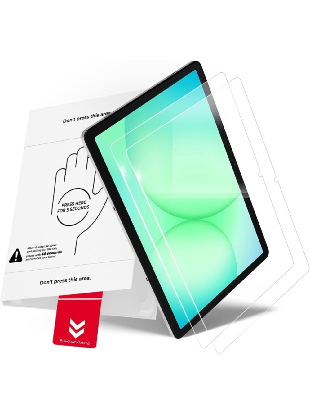 2 Pack Tempered Glass Screen Protector for Samsung Galaxy Tab A11/A9 Plus, 9H